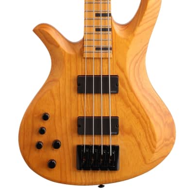 Schecter Riot 4 Session Left Handed Bass Guitar Aged Natural Satin Bild 3