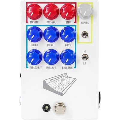 JHS Pedals  Colour Box V2 Preamp Pedal 2024 - White image 1