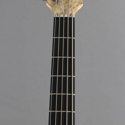 2016 Left-Handed Alembic Mark King 5 Deluxe Buckeye Burl ~Side LED's~ image 4