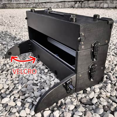 (2x3U) 6U Eurorack Case Powered, 84 or 104 hp, modular synthesizer, patched resealable image 12