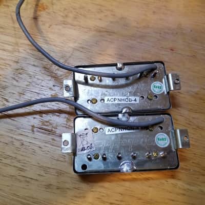 Epiphone  Alnico Classic PRO P.A.F. Humbucker Set Alnico V Nickel Silver Covers 4 Conductor Lead image 2
