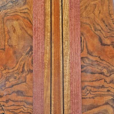 Bebensee Custom 6-String Semi-Hollowbody Fretless Bass 2011 Spalted Myrtle image 8