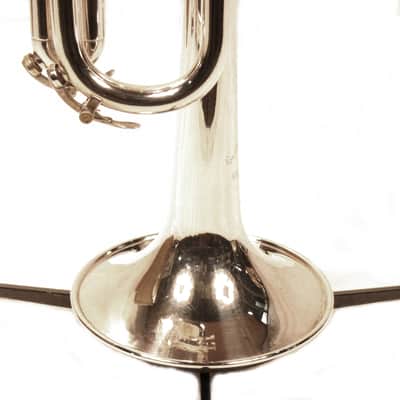 F.E. Olds Custom-CHR "High Range" Trumpet; Ryan Kisor, Silver Plate, Fullerton, 1973 image 7