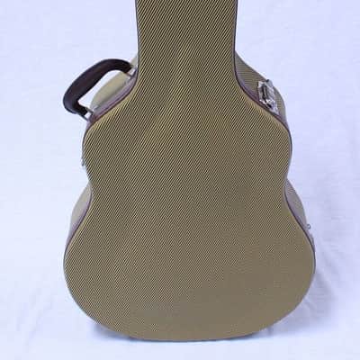 Allen Eden Tweed Hard Shell guitar case with wine red plush for 335 or Similar image 12
