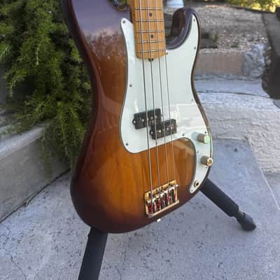 Fender 75th Anniversary Commemorative Precision Bass 2021 - 2-Color Bourbon Burst image 6