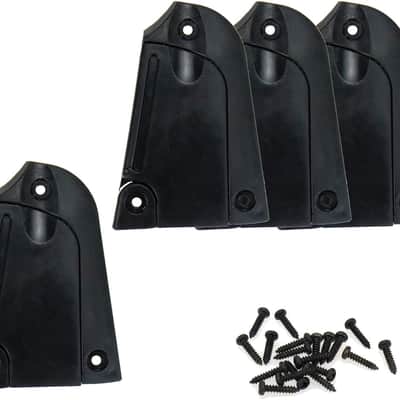 4Pcs Truss Rod Cover Plate Detachable Blank Bell Shape PVC Compatible with Electric Guitar with Screws image 1