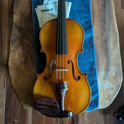 Exceptional Reinhold Schnabl Fiddle Vintage German 4/4 Violin Outfit w/ Braided Carbon Fiber Bow & Composite Case image 8