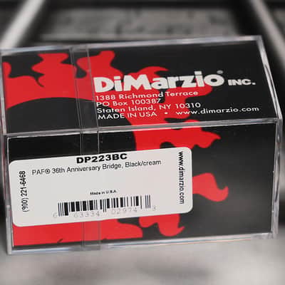 DiMarzio DP223BC PAF 36th Anniversary Bridge Humbucker - Black/Cream / NIckel Pole Pieces image 2
