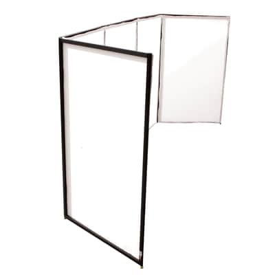 ProX Black Aluminum 5-Panel DJ Scrim Facade Frontboard w/ Travel Case + Chair image 4
