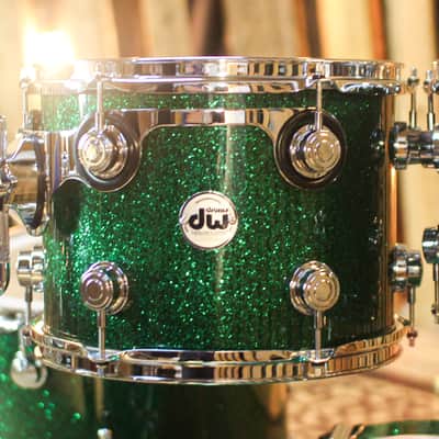 DW Collector's Maple SSC Green Glass Drum Set - 22,10,12,16 - SO#1450373 image 5