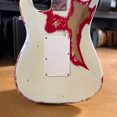 2015 Fender Custom Shop Limited Edition White Lightning ’60s Strat Heavy Relic HSS Floyd Rose – COA/OHSC image 11