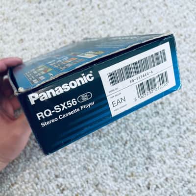 [RARE FULL SET] Panasonic SX56 Walkman Cassette Player, NEAR MINT BLUE ! Working ! image 2