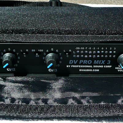 DV Audio DV Promix 3 Portable Field Audio Mixer​ with Carry Case - PV Music Electronics Shop Inspected and Tested - Excellent Working Condition - Excellent Cosmetic Condition - Free Shipping image 1