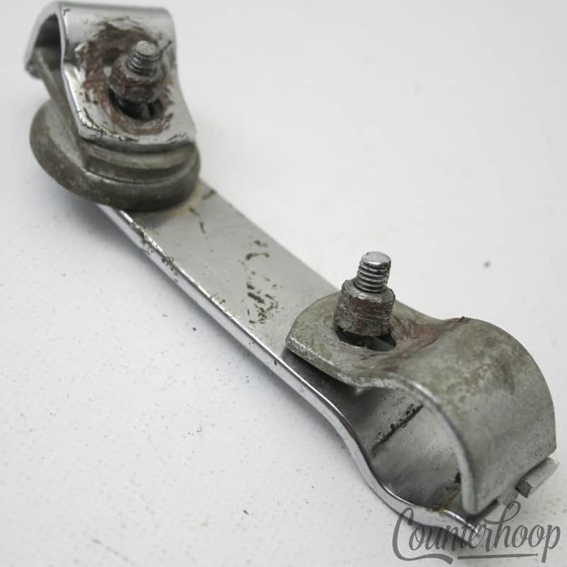 Pearl Bass Drum Rail Tom Mount Variable Slider+L/Clip-Arm Tilter Chrome Japan60s image 1