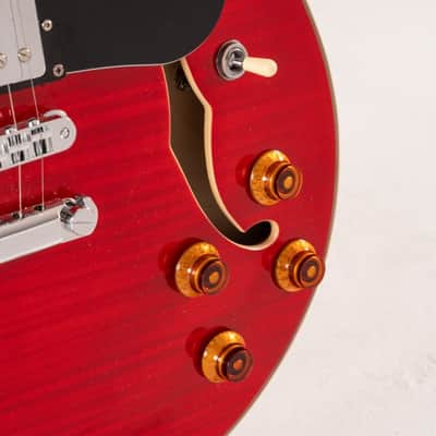 Washburn SH35TR Wing Series Semi Hollow Electric Guitar w/Gigbag, Trans Red image 21