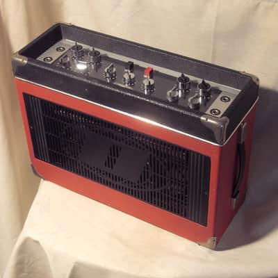 Dynacord Hi-Fi Favorit II Tube Amp 60-70 Red Black image 1