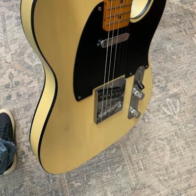 Fender Squier Telecaster 40th Anniversary Limited Edition 2022 - Vintage blonde with black binding image 2