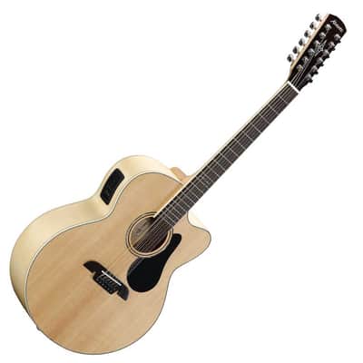 Alvarez AJ80-12CE Artist 12-String Jumbo Acoustic Electric Guitar - Natural Gloss image 4