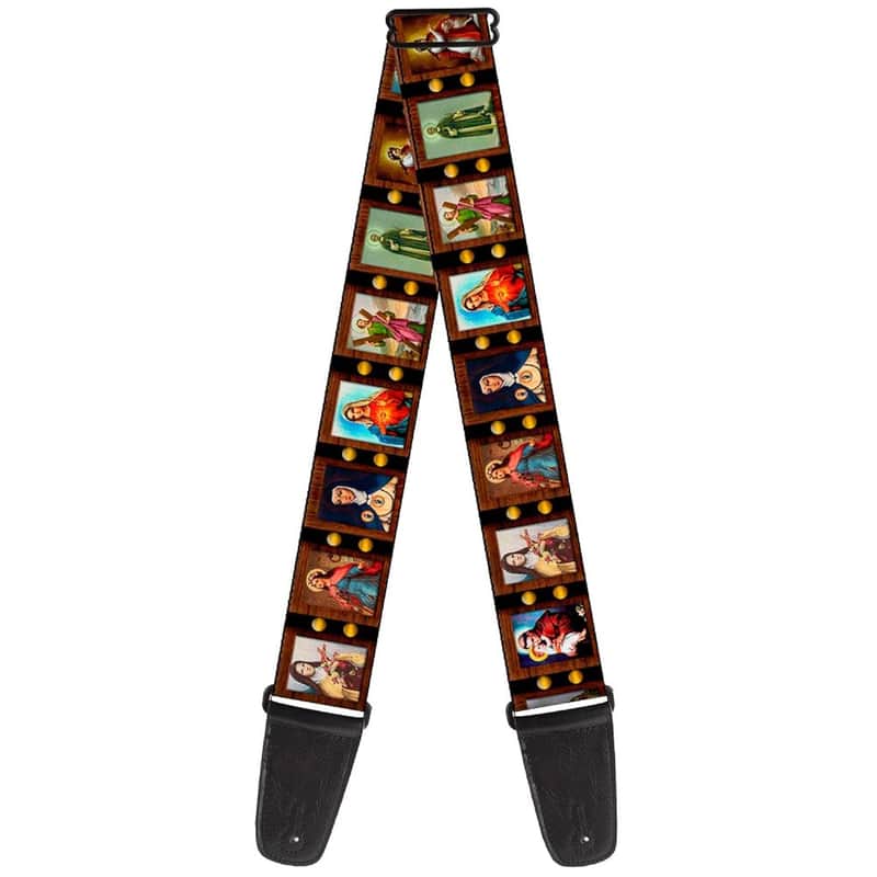 Guitar Strap Saint Blocks 2 Inches Wide image 1