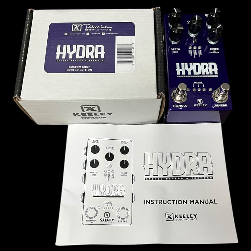 Keeley Hydra Stereo Reverb & Tremolo 2020 - Present - Custom Special ‘2K24 Purple’ Colorway image 1