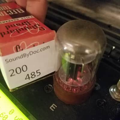 Sylvania JAN-CHS-6SN7WGTA AT1000 TESTED Vacuum Tube military brown base dual triode 1950-1966 image 4