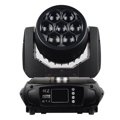 JMAZ JZ3001 Moving Head Light Fixture AERO WASH 710Z With 70W Battery and 7 Quad (RGBW) LEDs image 2
