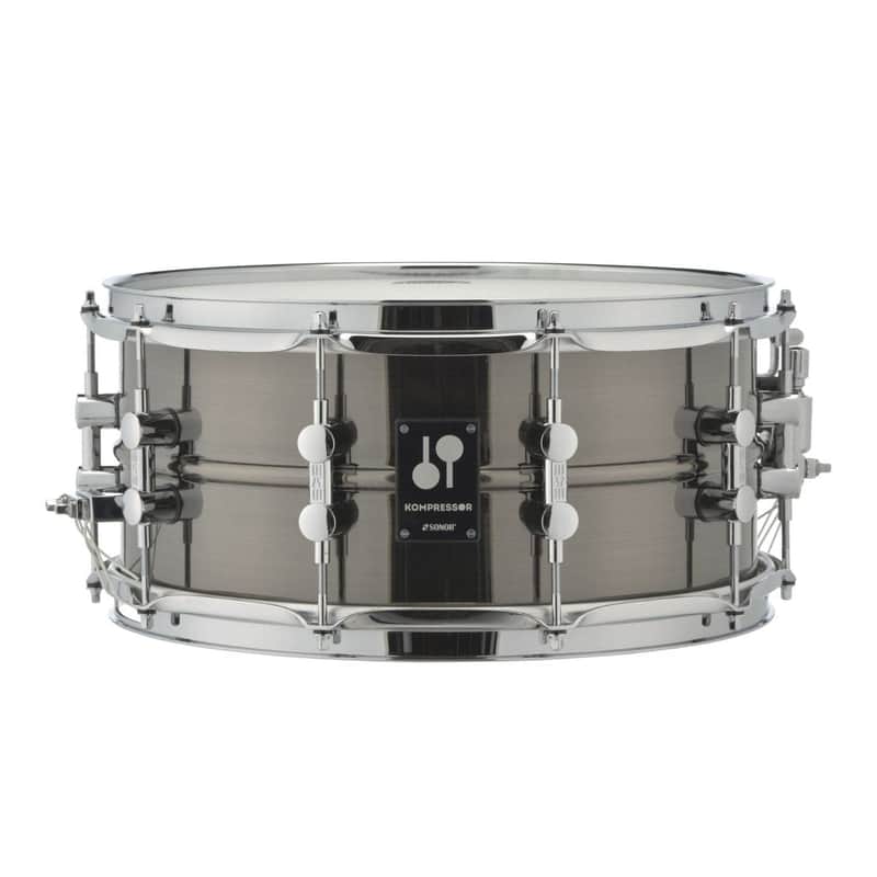 Sonor Kompressor Snare Drum 14x6.5 Black Nickel Plated Brass image 1