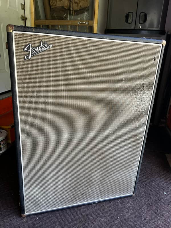 Fender "Drip Edge" 2x12 Guitar Speaker Cabinet 1968 - 1969 - Silverface image 1