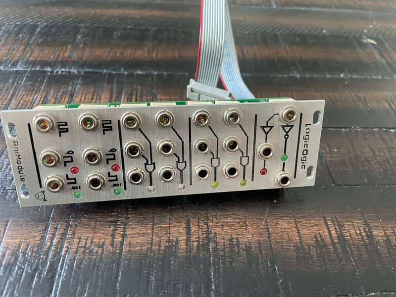 AniModule LogicOgic Eurorack Gate Inverter Flip Flop OR and AND Logic Gate Module image 1