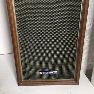JIL Candle J665 Speakers Vintage Korea 2-Way Shelf 18 Inch Wood 1970s image 3