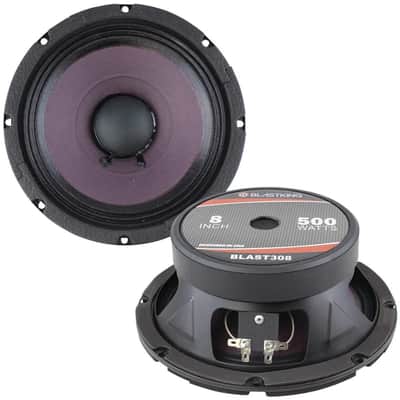 Blastking BLAST308 8" 500 Watts Midrange, Midbass and Woofer Loudspeaker Pressed steel basket 8-Ohms image 1