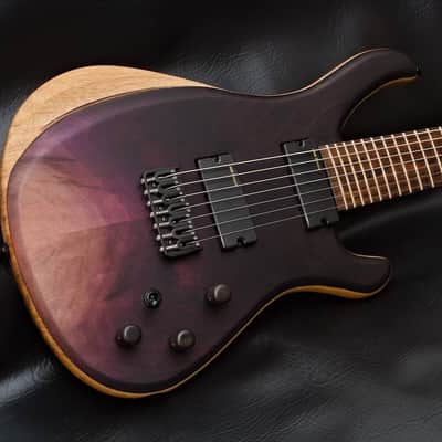 LAB Guitars Custom 7 String 2024 - Black Cherry Fade image 2