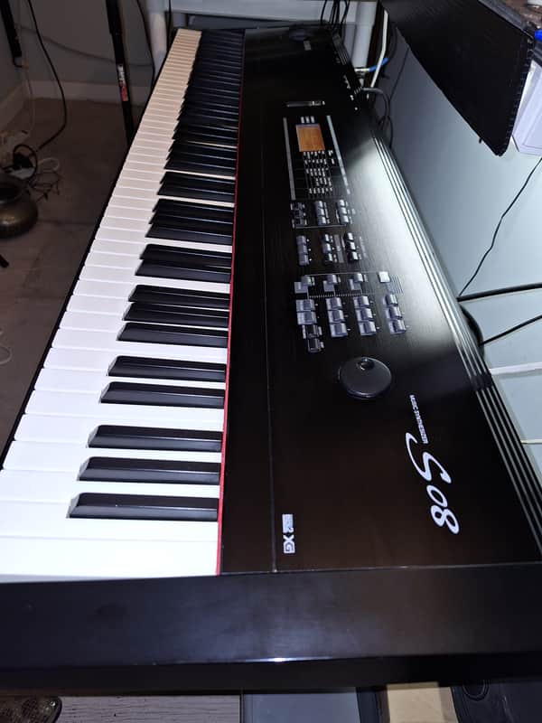 Yamaha S08 Late 90's 88-key Piano/Synth- Satin Black Beauty-Mint! image 1