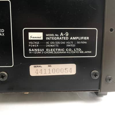 Vintage Sansui Integrated Dc Servo Amplifier A-9 image 10
