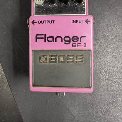Boss BF-2 Flanger 1990's - Purple - Yellow/orange label image 1