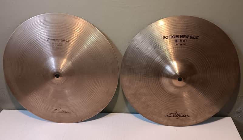 Zildjian 14" New Beat Hi-Hat Cymbals (Pair) 1982 image 1