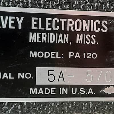 Peavey PA-120 Guitar/Bass/Vox Amp 1970s USA image 8