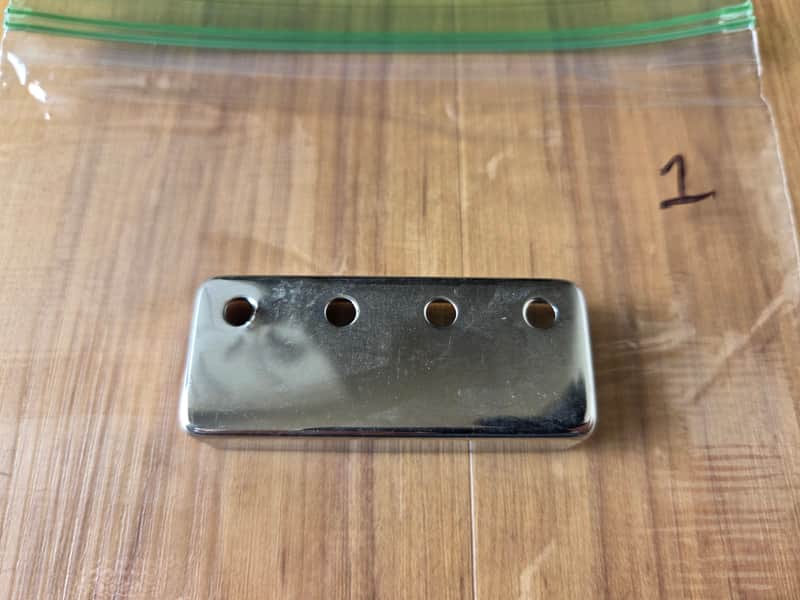 Vintage 1970's Gibson EB Bass Mini Humbucker Chrome Pickup Cover! image 1
