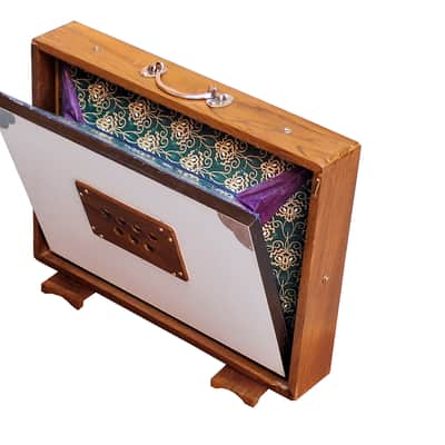 SHRUTI BOX~BIG SIZE (16" X 12" X 3")~13 NOTES~TUNING 440Hz~YOGA~MANTRA~CHANT~WITH BAG image 11