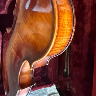 German Violin with case and bow, full size. William Lewis brand brand German Violin. Full size with case and bow. image 11