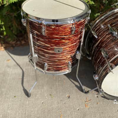 Yamaha D22 1960s Vintage 4pc Kit with Snare Brown Willow 22 16 13 14x5 SD Drum Set Made In Japan image 4