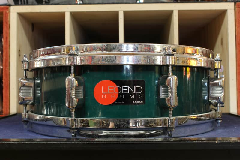 1990s Legend 4.5x13 Snare Drum in Green Lacquer image 1
