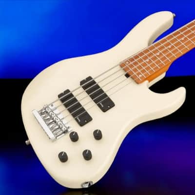 Sadowsky MetroExpress 5-String 24-Fret Modern Bass Roasted Maple Fingerboard 5-String Solid Olympic White image 1