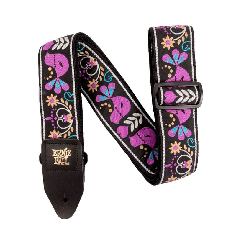 Ernie Ball Purple Bird Lupin Jacquard Strap image 1