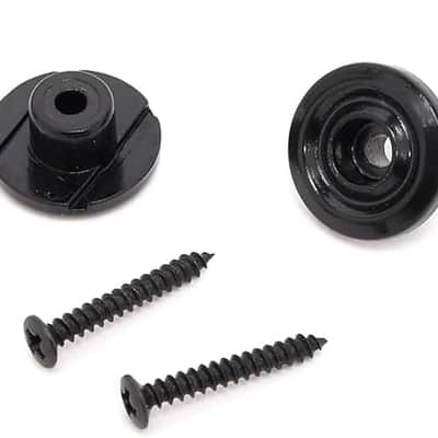 Vintage Style Bass String Guide Tree String Retainer Rondelle for Fender Jazz Bass Precision Bass Guitar, Black (Pack of 4) image 1