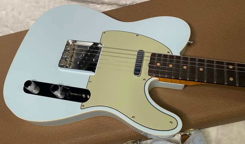 NEW! Fender Custom Shop Flamethrower Telecaster Custom - NOS - Modern Specs - Texas Special Pick-Ups - AAAA Flamed Neck - Sonic Blue - Authorized Dealer - 7.9lbs - G07231 image 1