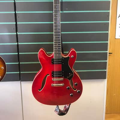 Hagstrom Viking II Ultralux Wild Cherry Transparent 2009 Semi Hollow Body Electric Guitar image 1