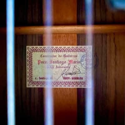 Paco Santiago Marin XXX Aniversario — 2004 Spruce / Brazilian Rosewood | Rodgers Tuners | Concert Classical Guitar 2004 - French Polish image 5