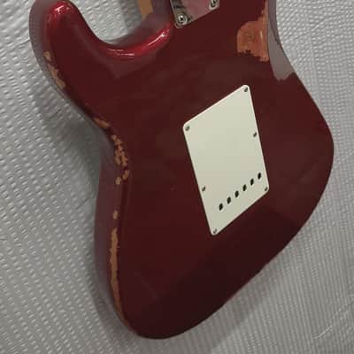 Rare Medium Relic Fender Classic Series '50s Stratocaster Lacquer Edition 2015 Candy Apple Red image 10
