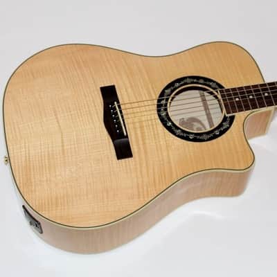 Fender T-Bucket 400 CE Flamed Maple Acoustic-Electric Guitar Natural image 2